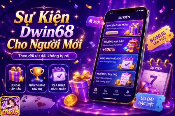 Sự Kiện Dwin68 Cho Người Mới: Cách Theo Dõi Ưu Đãi Không Bị Rối