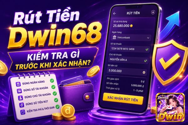 Rút Tiền Dwin68: Kiểm Tra Gì Trước Khi Xác Nhận?