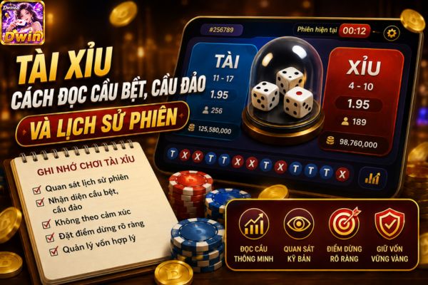 Tài Xỉu Dwin68: Cách Đọc Cầu Bệt, Cầu Đảo Và Lịch Sử Phiên