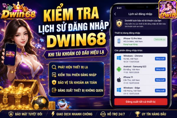 Cách Kiểm Tra Lịch Sử Đăng Nhập Dwin68 Khi Có Dấu Hiệu Lạ