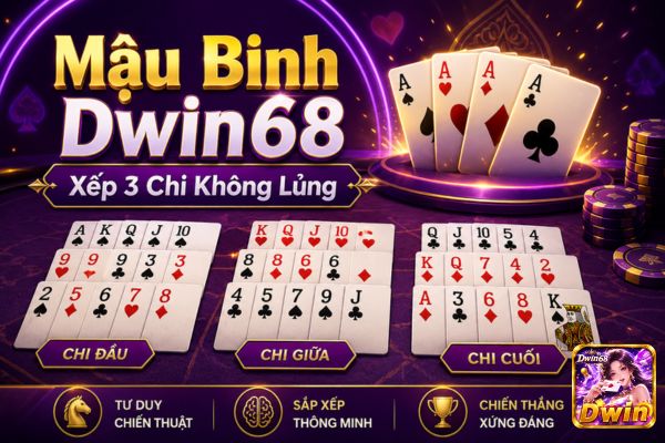 Kinh Nghiệm Xếp 3 Chi Không Lủng Khi Chơi Mậu Binh Tại Dwin68