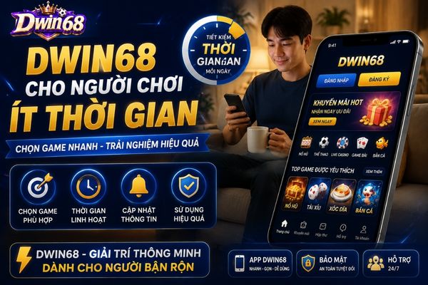 Dwin68 Cho Người Chơi Ít Thời Gian: Cách Chọn Game Và Sử Dụng Hiệu Quả